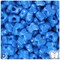 BeadTin True Blue Neon Bright 13mm Butterfly Plastic Pony Beads (250pcs)